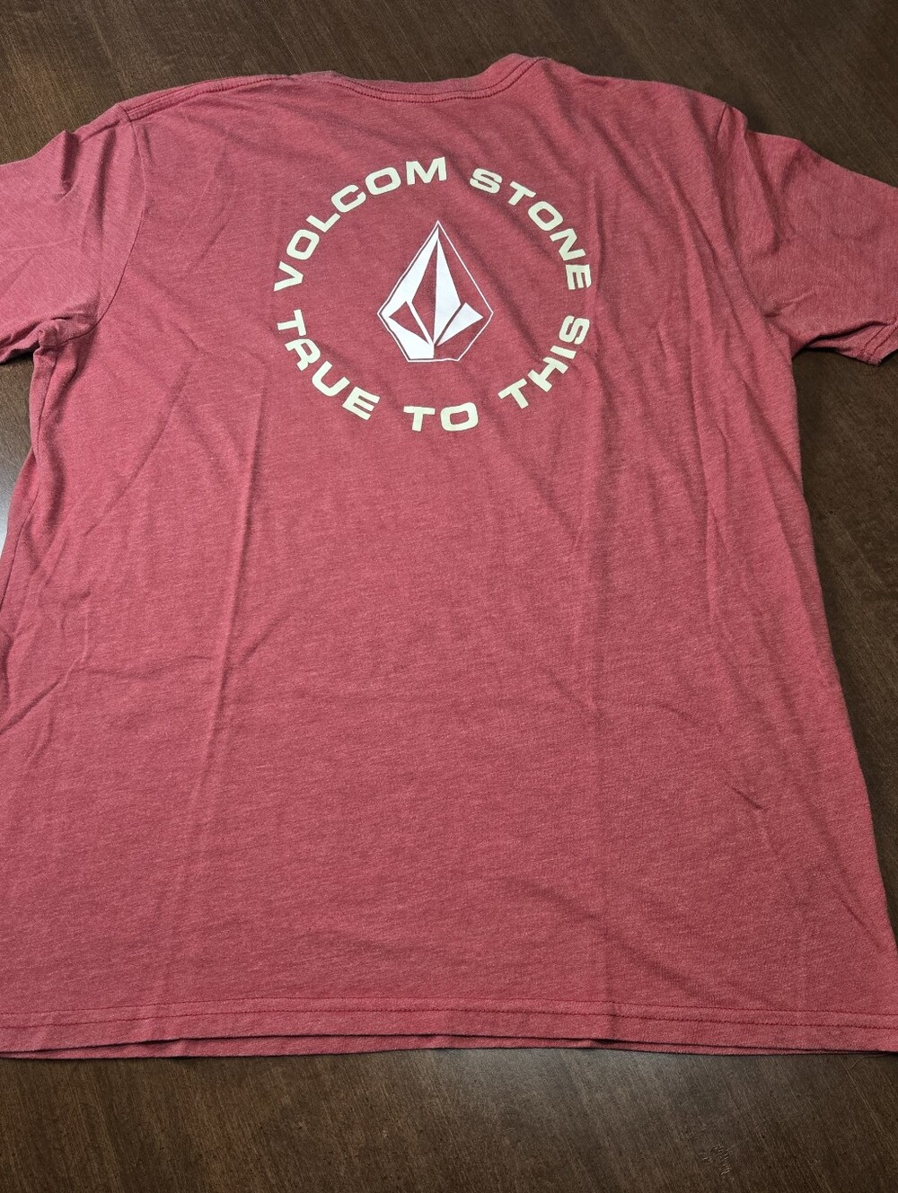 Volcom Men's Red Graphic Cotton Tee Short Sleeve Logo Shirt XL
